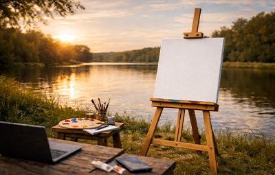 Как рисуването и един обикновен статив тихо подредиха мислите ми