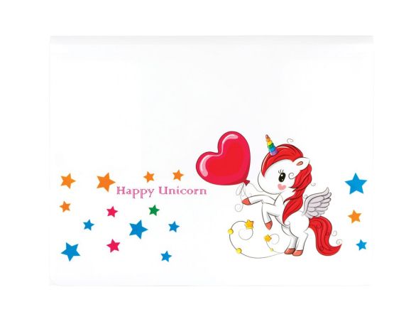 CENTRUM Папка с ластик  PP A4 UNICORNS 88819
