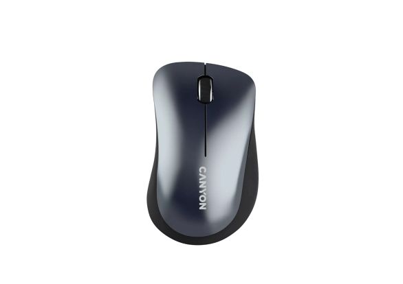 CANYON MW-11, 2.4 GHz безжична мишка, с 3 бутона, DPI 1200, батерии: AAA*2 бр., черна, 67*109*38 мм, 0.063 кг