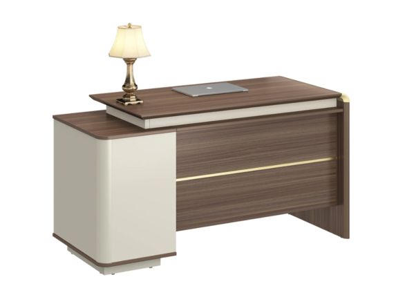 Бюро Marbella, с контейнер, 1400 х 600 х 760 mm, ПДЧ 25 mm, дъб и сиво