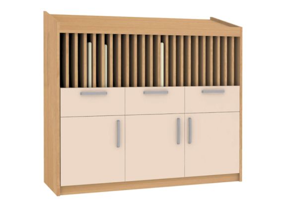 ШКАФ ЗА ДНЕВНИЦИ 129/45/118 24Д