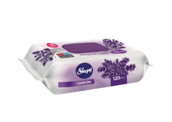МОКРИ КЪРПИ SLEEPY ЛАВАНДУЛА, 120БР