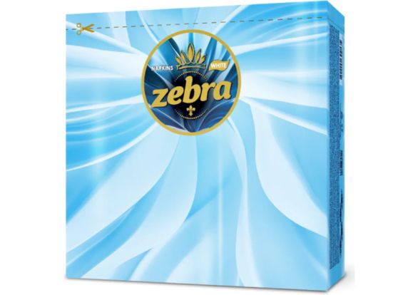 САЛФЕТКИ ЗЕБРА 33/33 75 бр. WHITE