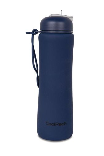 Сгъваема силиконова бутилка COOLPACK - PUMP - rpet Blue