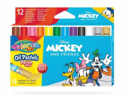 Маслени пастели Mickey Mouse 12 цвята Colorino