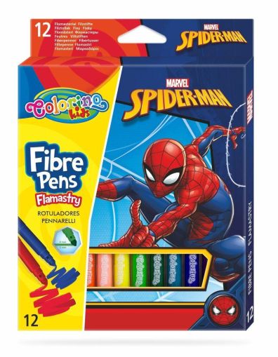 Флумастери 12 цвята Spiderman Colorino Disney