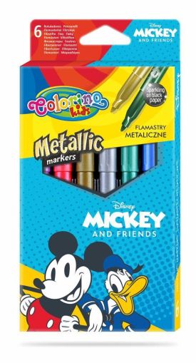 Флумастери 6 металик цвята Mickey   Friends Colorino Disney