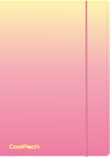 Папка A4 с ластик Gradient Peach