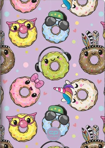 Тетрадка А5 Coolpack мека корица PP 60 л. ред Happy donuts