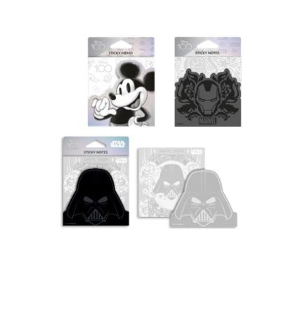 Лепящи листчета Coolpack Disney 100 Black, асортимент