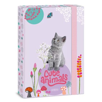 Кутия с ластик A4 Ars Una Cute Animals-Kitten 2024