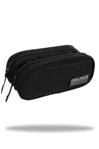 Ученически несесер с два ципа COOLPACK - CLEVER – BLACK