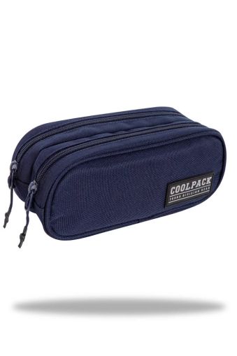 Ученически несесер с два ципа COOLPACK - CLEVER – NAVY