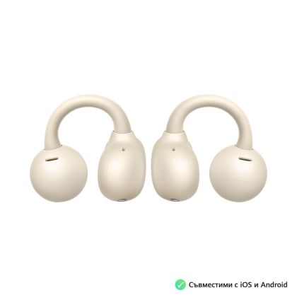 Слушалки, Huawei FreeClip Dove-T00 Beige, Bluetooth 5.3, 20Hz - 20 KHz, 55mAh