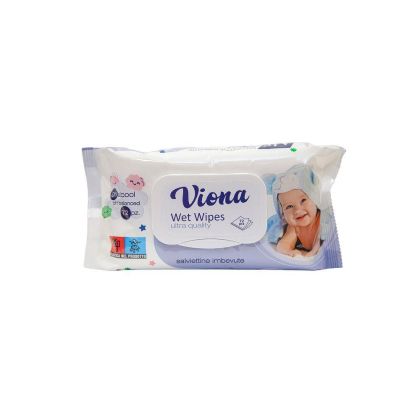 Мокри кърпи с капак ВИОНА, Aloe Vera 72бр.