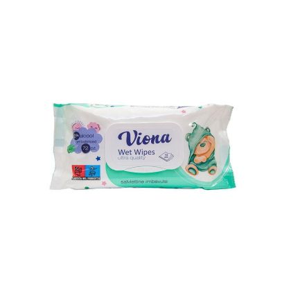 Мокри кърпи с капак ВИОНА, Aloe Vera 72бр.