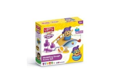 Комплект за моделиране с пластилин 6 цвята - 16 формички забава LETS L9006