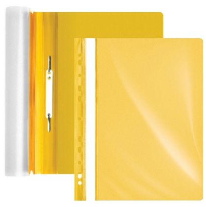 Папка А4 PVC с перфорация OFFIM жълта опаковка 12 броя