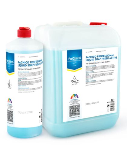 ПРОФЕСИОНАЛЕН ТЕЧЕН САПУН PACHICO LIQUID SOAP FRESH ACTIVE-BLUE 5Л