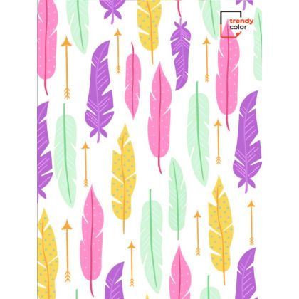 Trendy Color A4 тетрадка за момиче 150л ТВК ШР 3 теми