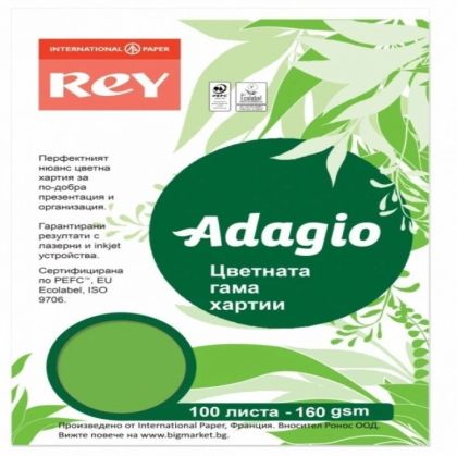 Картон ADAGIO Deep Green А4 100 листа