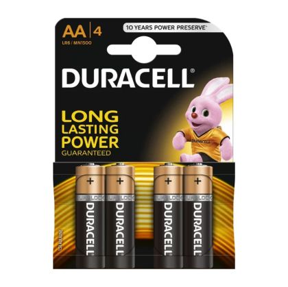 Алкални батерия  АА DURACELL 1.5 V LR6 MN1500  опаковка от 4 броя