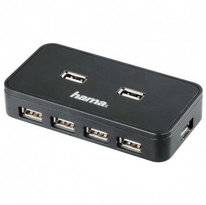 HUB HAMA USB 2.0 7 ПОРТА АВТ. ЗАХРАНВАНЕ