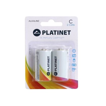 Алкални батерии PLATINET  PRO LR14  в опаковка от 2 броя