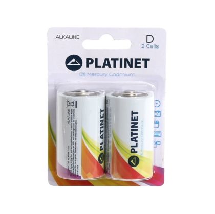 Алкални батерии PLATINET 1.5V LR20/D опаковка от 2  броя