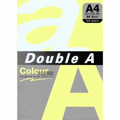 DOUBLE A хартия А4 500л жълт