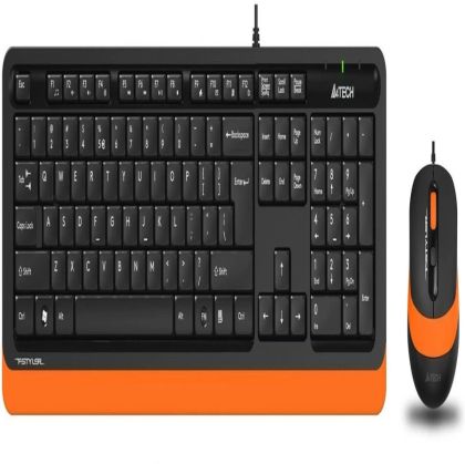 Комплект A4TECH Fstyler F1010, черен/оранжев - F1010 Orange