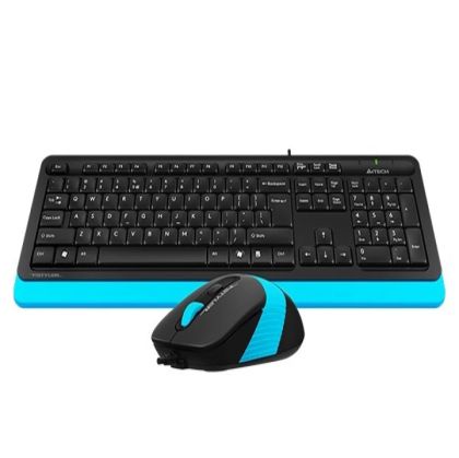 Комплект A4TECH Fstyler F1010, черен/син - F1010 Blue