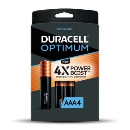 Алкална батерия DURACELL  ААA OPTIMUM  опаковка  4 броя