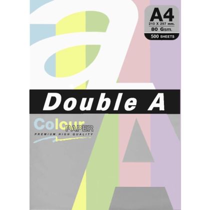 DOUBLE A хартия А4 5цв.х100бр. Rainbow3