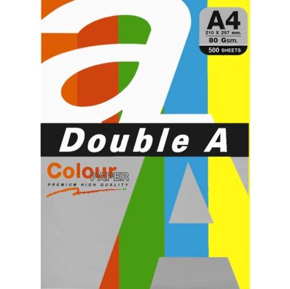 DOUBLE A хартия А4 5цв.х100бр. Rainbow5