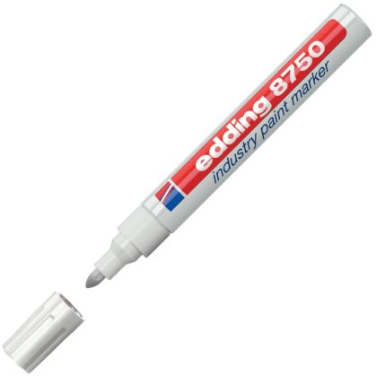 Маркер индустриален edding® 8750 industry paint marker 2 - 4 милиметра бял