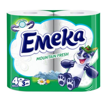 Тоалетна хартия Emeka опаковка 4 броя Mountain Fresh