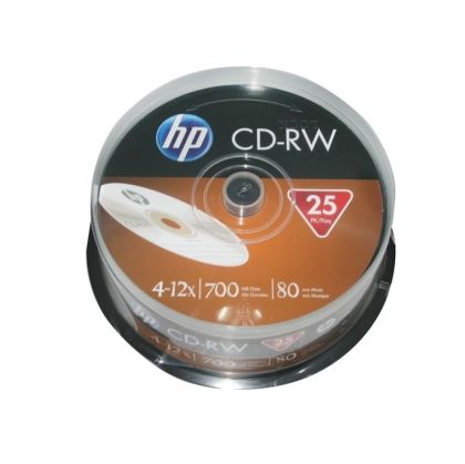 Дискове HP, CD-RW, шпиндел опаковка 25 броя