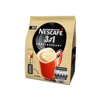 Nescafé Разтворимо кафе 3in1 Creamy, с каймак, 17 g, в пакетче, 10 броя