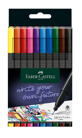  Тънкописец Faber-Castell Grip 0.4 mm опаковка от 10 броя