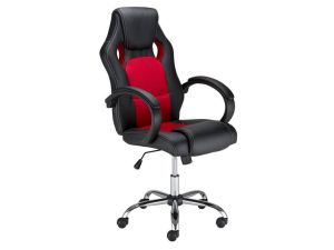 Геймърски стол RACE STEEL червен