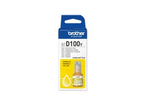 Оригинален Консуматив, Brother BT-D100Y Yellow Ink Bottle / 5 000 копия