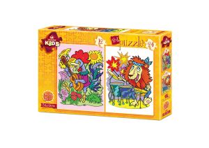 Пъзел 2 в 1 Art Puzzle - Животни музиканти
