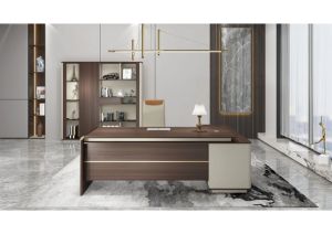 Бюро Marbella, с контейнер, 1400 х 600 х 760 mm, ПДЧ 25 mm, дъб и сиво