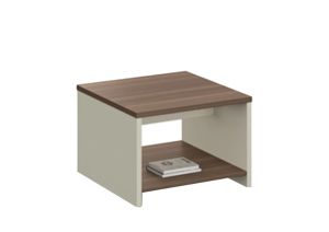 Ниска маса Marbella, 500 х 500 х 420 mm, квадратен плот, ПДЧ 25 mm, дъб и сиво