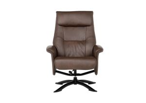 Кресло с табуретка SORELLI - кафяво