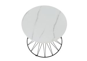 Помощна холна маса AVELIN - бяла