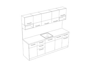 КУХНЯ НИКА 240/60/211 ЛУКС