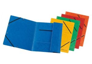 Картонена папка с ластик Herlitz жълта