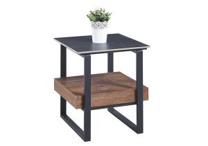 Помощна холна маса ALAS - орех / черно